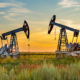 oil drilling in field